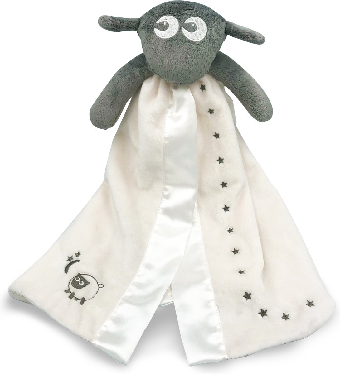 Ewan het droomschaap -Baa Baa Blankie -knuffeldoekje-grijs